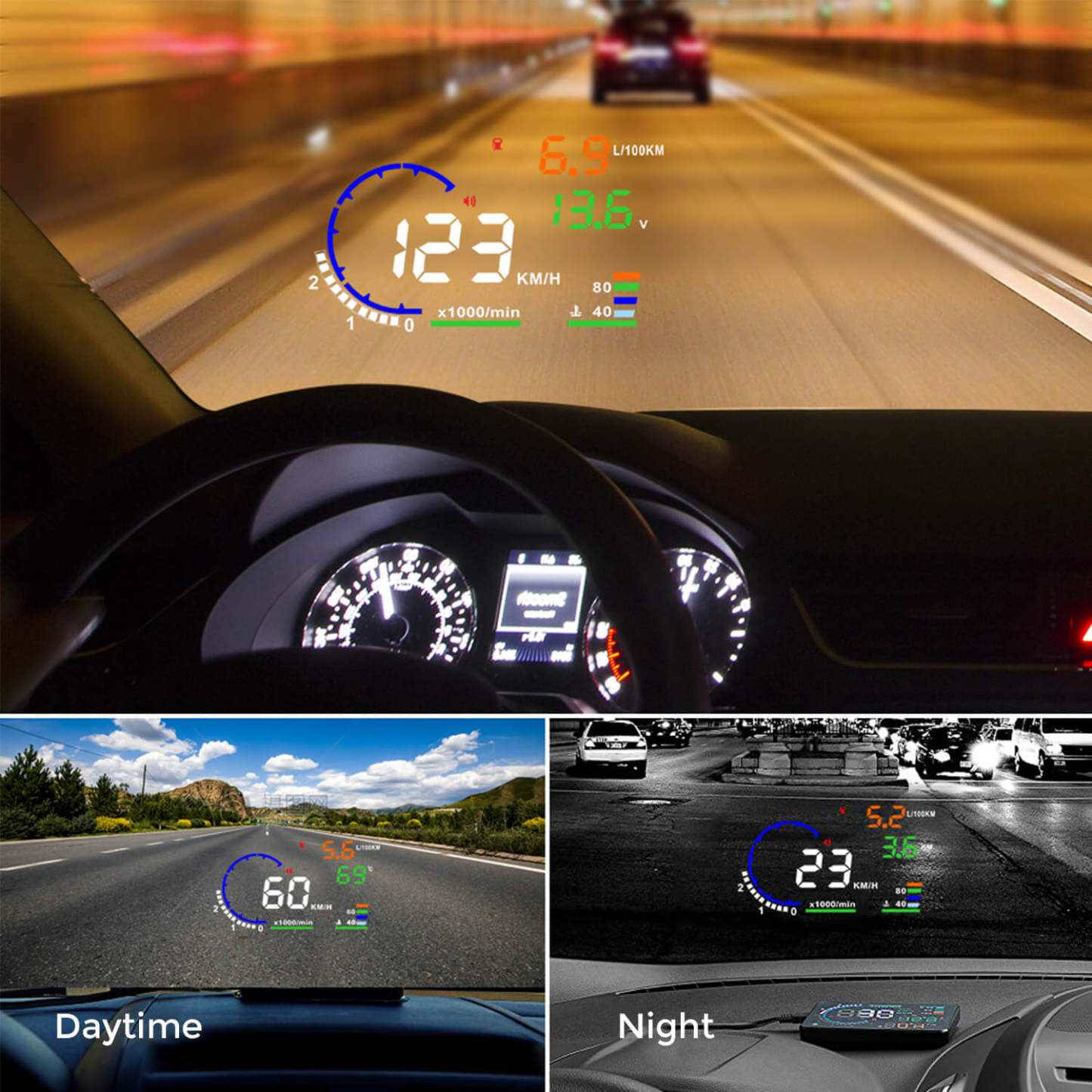 Asign A8 Heads-Up Display (HUD) OBD2 for Audi Car