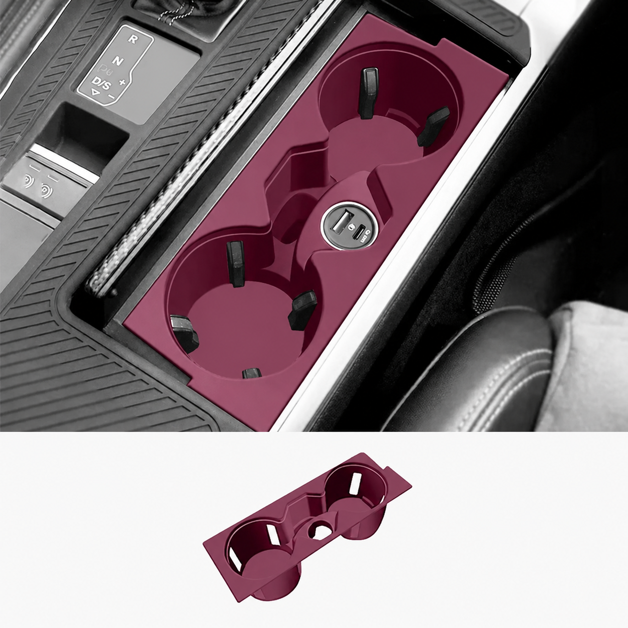 Asign Center Console Cup Holder Mat – For Audi A3/A4/A5/A6/A7/Q3/Q5