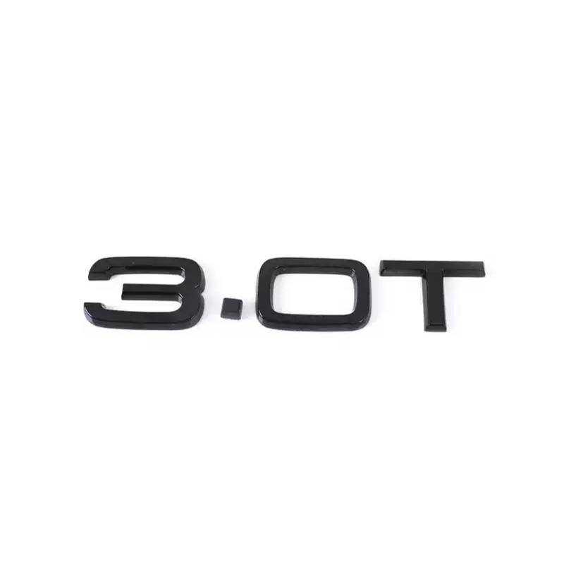 Asign Audi Blackout Rear Emblem Replacement Black Audi Lettering Badge For All Models - A3 to A8 S3 to S8 Q3 Q5 Q7 SQ RS