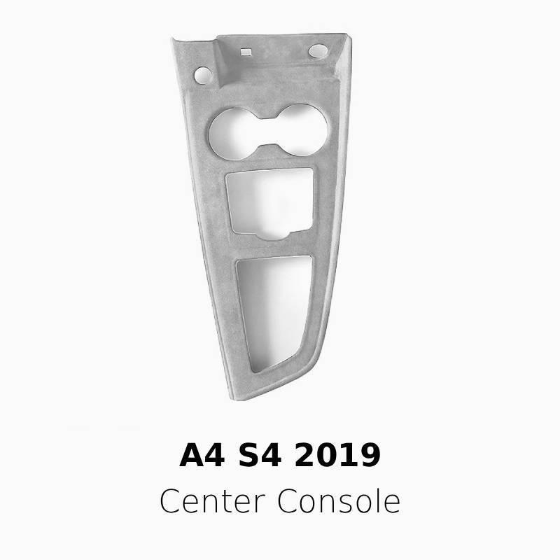Asign Suede Interior Center Console Panel Cover for Audi A4 (2017–2024)