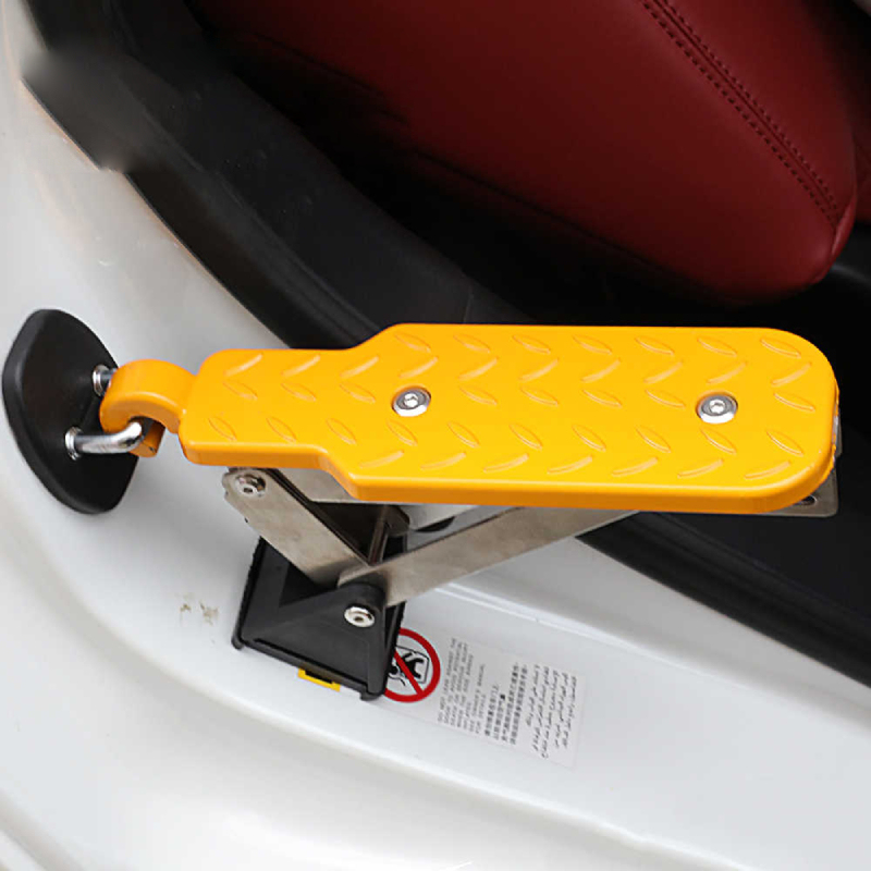 Asign Universal Car Door Latch Folding Pedal – Roof Access Step with Multi-Functional Hook