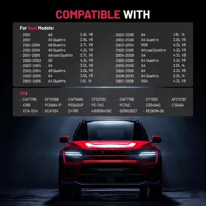 Asign CF10368 Cabin Air Filter with Activated Carbon For Audi A4 A6 Quattro RS4 S4