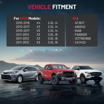 Asign CA11422 Engine Air Filter For BMW X3 X4 2.0L 3.0L (2011-2018)