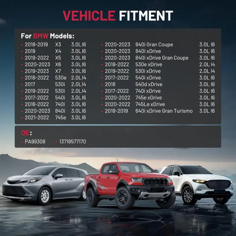 Asign PA99308 Engine Air Filter For BMW 530i 540i 740i 840i X3 X5 X7 (2016-2023)