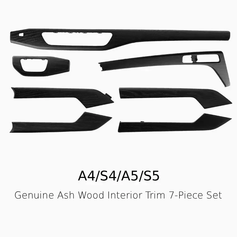 Asign OEM+ Genuine Wood Interior Trim Set (7-Piece) – For Audi A4 / S4 / A5 / S5 (B9/B9.5 2017-2024)