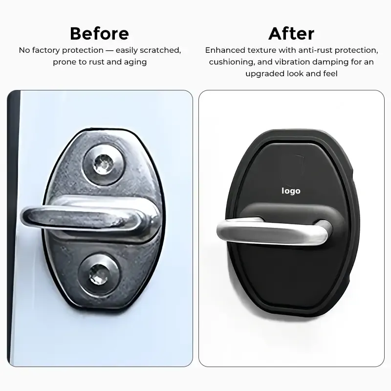 Asign Silicone Anti-Rust Shock-Absorbing Door Lock Covers For Porsche