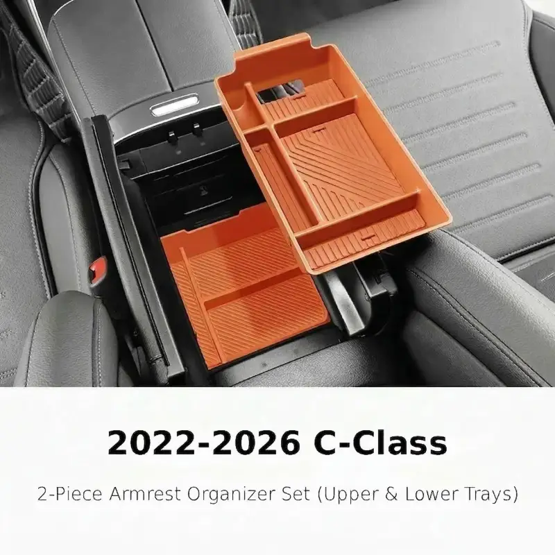Asign Silicone Center Console Storage Box For 22-26 C-Class W206 / 24-26 E-Class W214 / 23-26 GLC X254
