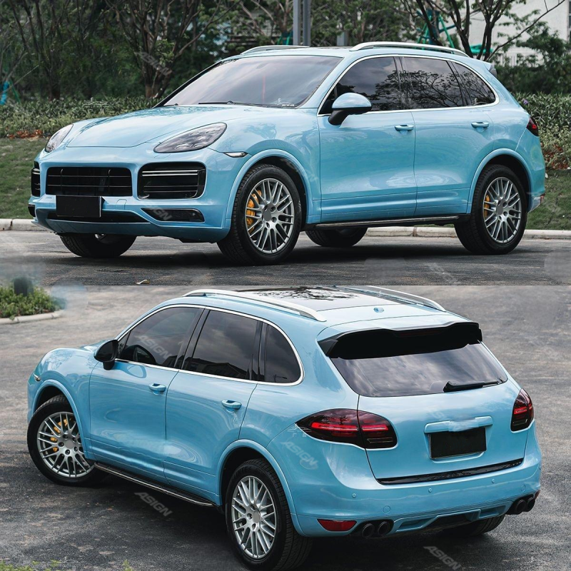 Asign — 2011-2014 for Porsche Cayenne 958.1 Upgrade Sport Design Front Bumper Wheel Arches Headlights Fog Lights New 9YA Wheel Bumper