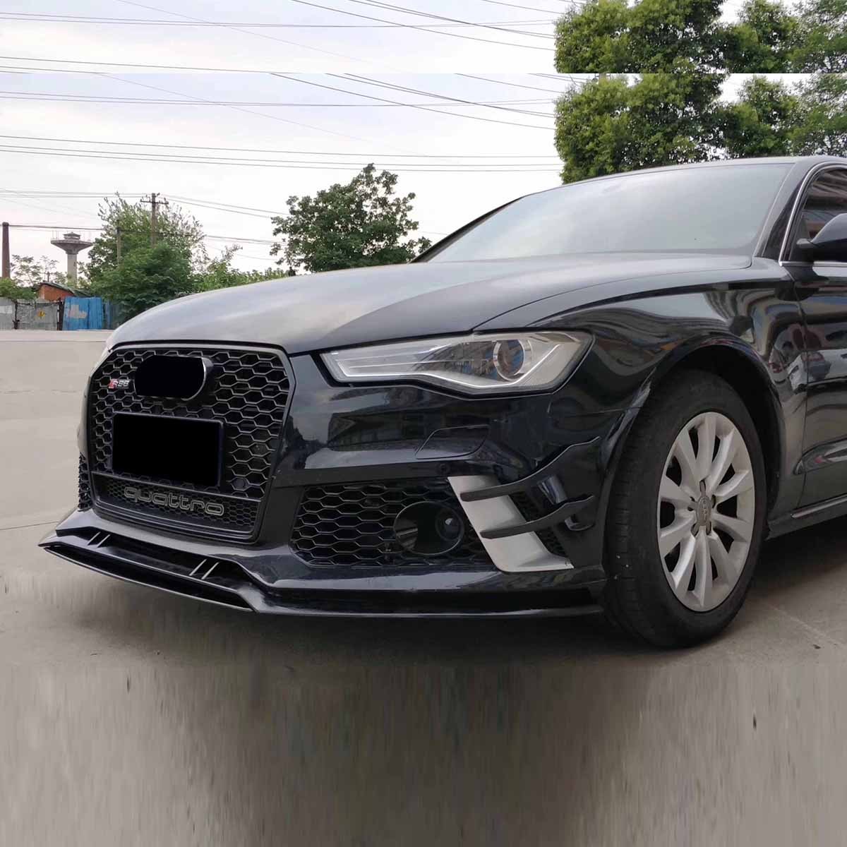 2012-2015 Audi RS6 Front Bumper For A6/S6 C7 Body Kits C7 To C7.5 Bumper With Honeycomb Grille Front Lip | RS6 Bumper