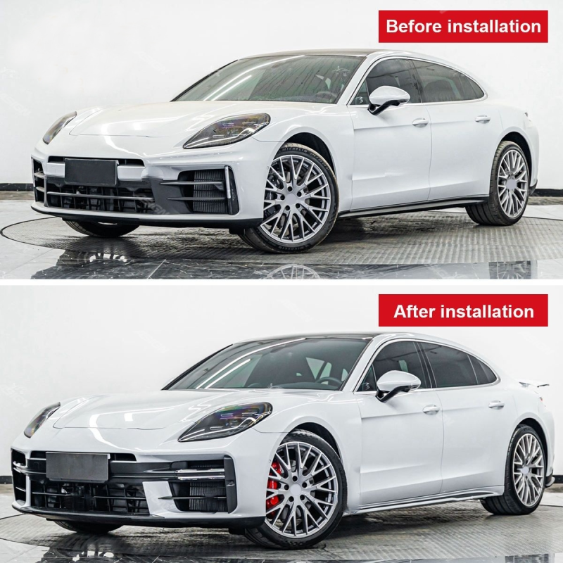 Asign — 2024-2025 for Panamera Turbo Front and Rear Bumpers with 976 Daytime Running Lights and Fog Lights Equipped Car Bumpers