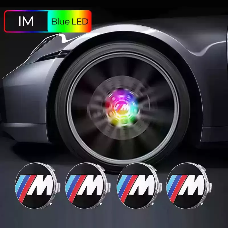 Asign Floating Auto Light Wheel Caps Compatible with BMW Vehicles