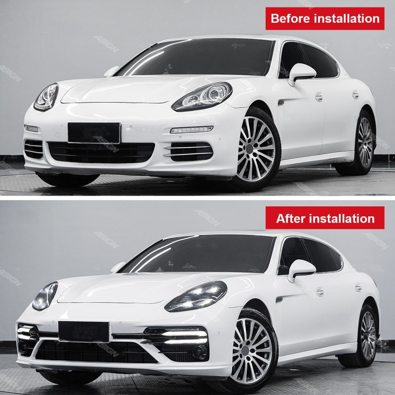 Asign — Upgrade 2010-2016 for Porsche Panamera 970 with 971 Matrix LED Headlights and Turbos Bumper Body Kit Car Bumpers for 970.2