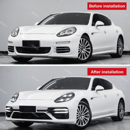 Asign — Upgrade 2010-2016 for Porsche Panamera 970 with 971 Matrix LED Headlights and Turbos Bumper Body Kit Car Bumpers for 970.2