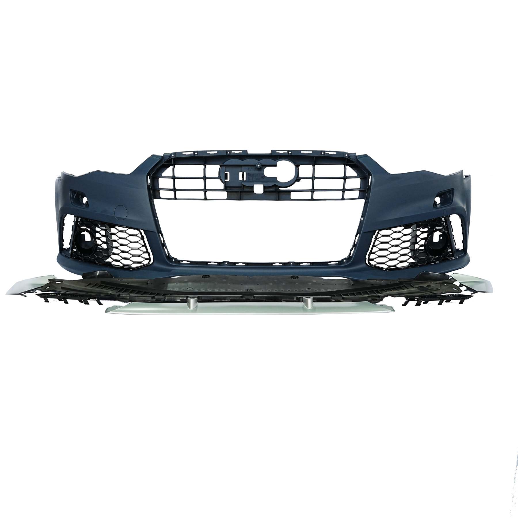 2016-2018 Audi RS6 Front Bumper For A6/S6 C7.5 Body Kits With Honeycomb Grille Front Lip | RS6 Bumper