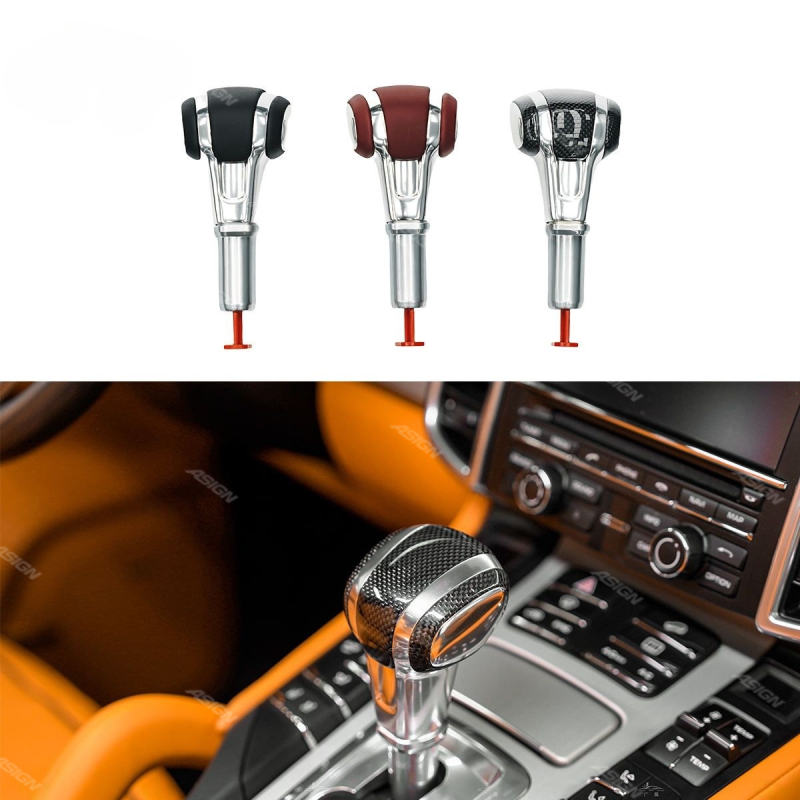 Asign High-End 958 Carbon Fibre Car Grip Shift Knob Upgrade Gear Lever for Cayenne 2011-2017