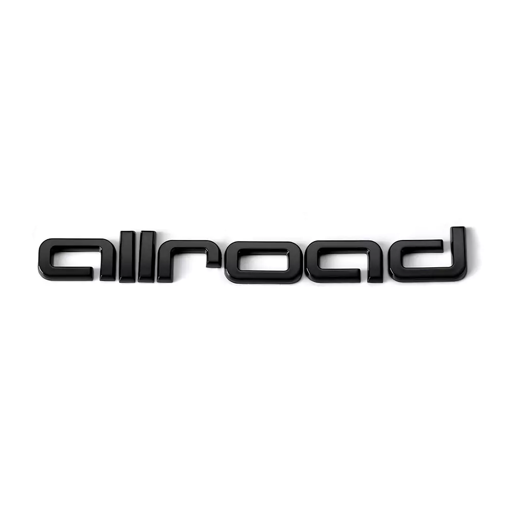 Asign Audi Blackout Rear Emblem Replacement Black Audi Lettering Badge For All Models - A4 A5 S4 S5 Q3 Q5 Q7 RS7