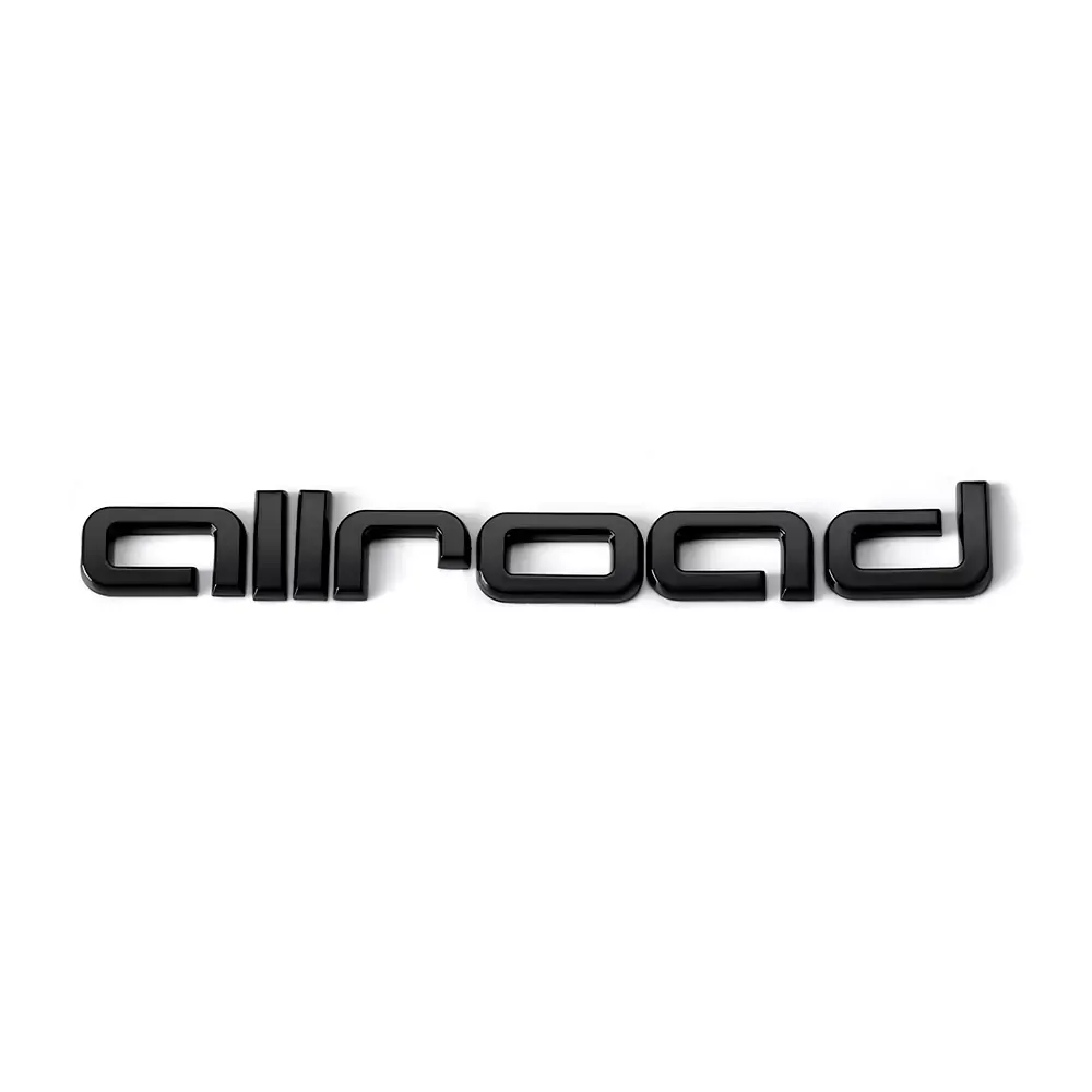 Asign Audi Blackout Rear Emblem Replacement Black Audi Lettering Badge For All Models - A4 A5 S4 S5 Q3 Q5 Q7 RS7