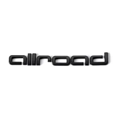 Asign Audi Blackout Rear Emblem Replacement Black Audi Lettering Badge For All Models - A4 A5 S4 S5 Q3 Q5 Q7 RS7