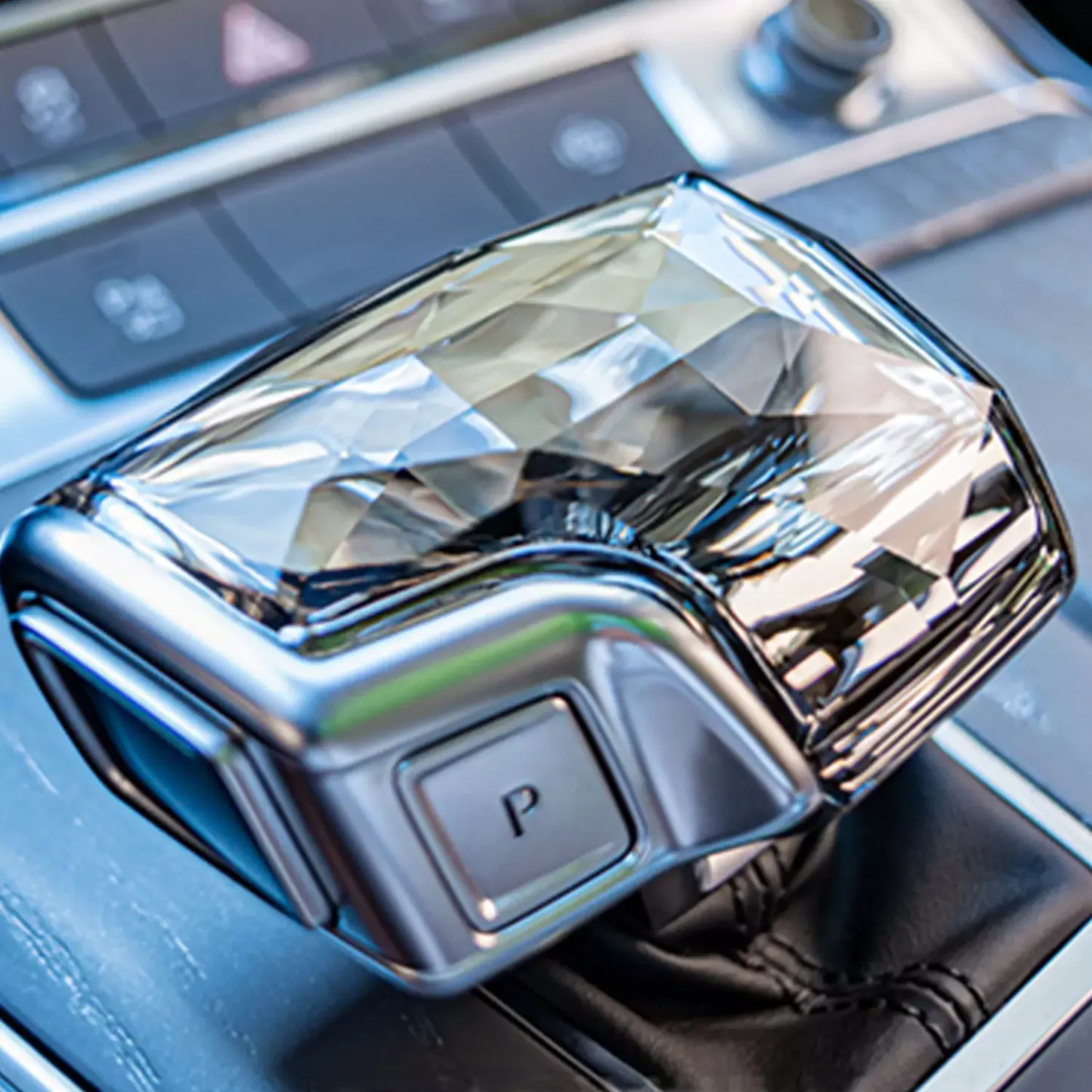 Asign Carbon Fiber Shift Knob Cover For Audi A6/S6/A7/A8/Q7/Q8, Premium Quality, Easy Install