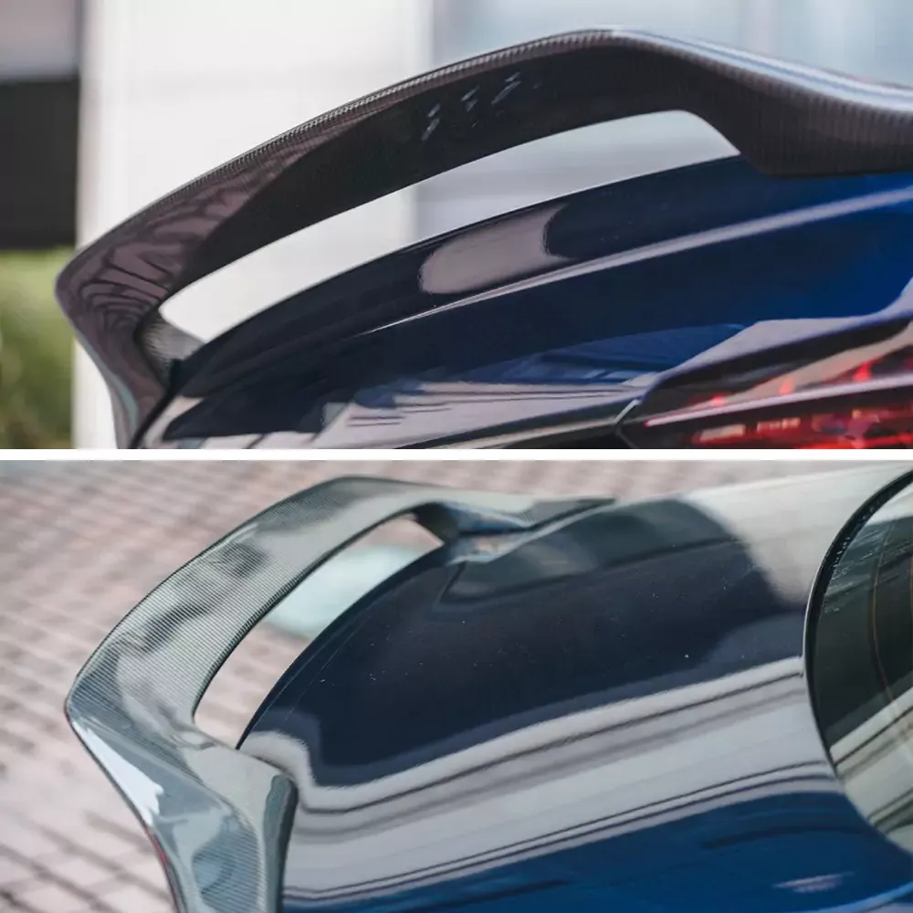 Audi Carbon Fiber Aerodynamic Hollow-Out Rear Spoiler for 2017-2021 A4/S4 & A5/S5/RS5 Sportback
