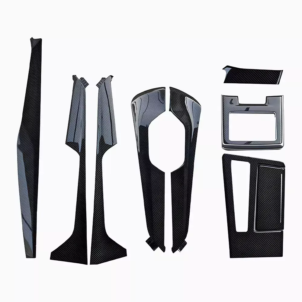 Asign Carbon Fiber Interior Trim Set – 9-Piece Kit, Fits Audi C7/C8 (2012-2023) A6/S6