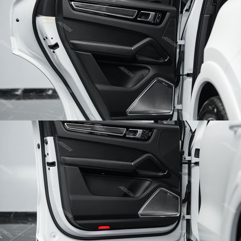 Asign - Ambient Light Interior Atmosphere Light 4 Doors Speaker Lamp LED Speaker Cover for Porsche Cayenne 2018-2023