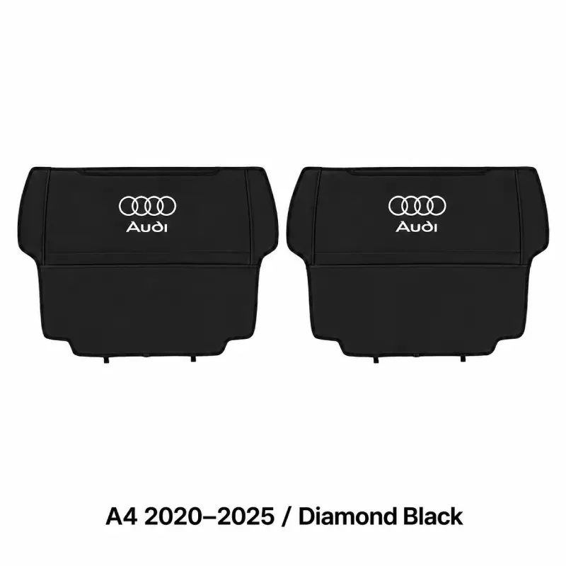 Asign Seat Back Storage Organizer Half-Cover for Audi Vehicles – Leather-Like Rear Seat Pocket
