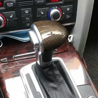 Asign Replacement Carbon Fiber Gear Shift Knob Cover For Audi A4/A5/A6/Q5/Q7