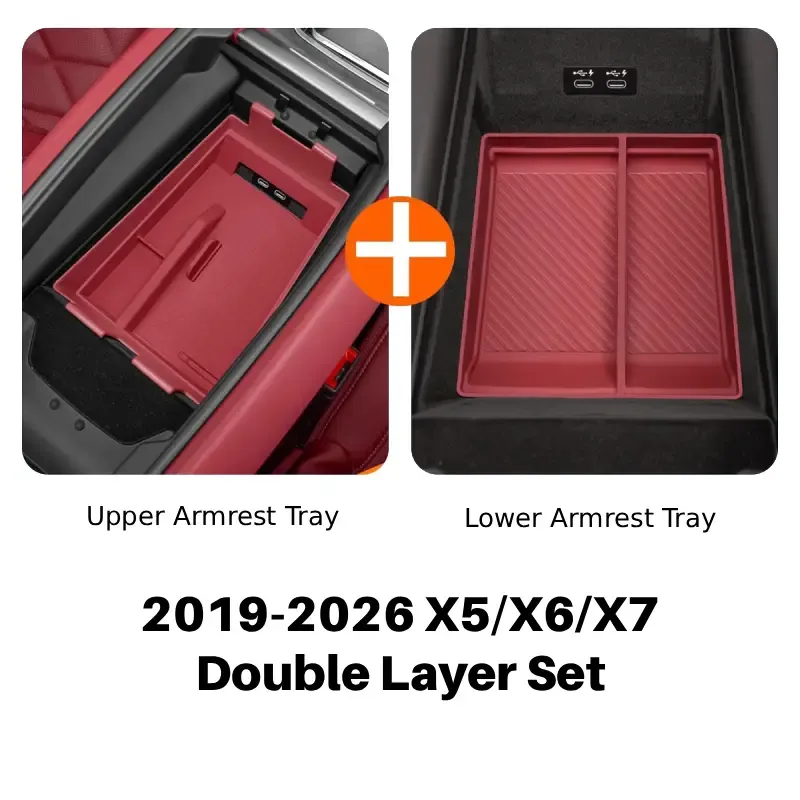 Asign Center Console Armrest Organizer For BMW 3/5 Series X3/X4/X5/X7