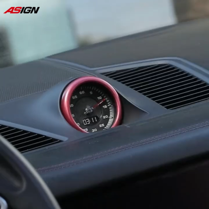 Asign Aluminum Alloy Sport Chrono Stopwatch Trim Ring for Porsche