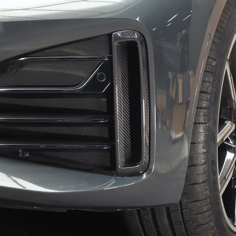 ASIGN Real Carbon Fiber Front Bumper Side Intake Grille Trim for 2022 - 2024 BMW 4 Series /i4