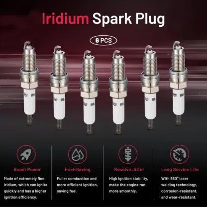 Asign 7563 Platinum Iridium Spark Plugs For Porsche Cayenne/Audi A3/VW Touareg