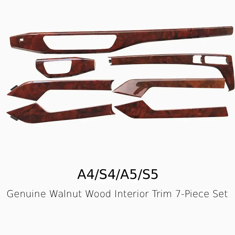 Asign OEM+ Genuine Wood Interior Trim Set (7-Piece) – For Audi A4 / S4 / A5 / S5 (B9/B9.5 2017-2024)