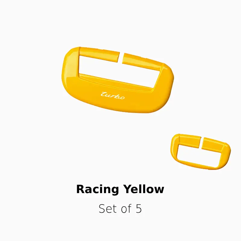 Asign Premium Seat Belt Buckle Cover For Porsche Panamera/Macan/Taycan/911/718/Cayenne