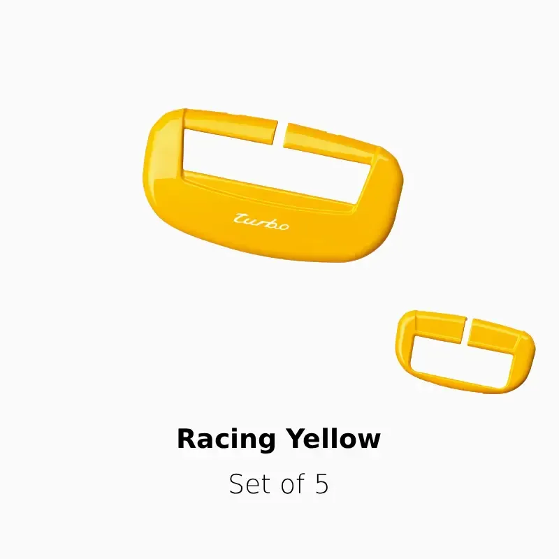 Asign Premium Seat Belt Buckle Cover For Porsche Panamera/Macan/Taycan/911/718/Cayenne