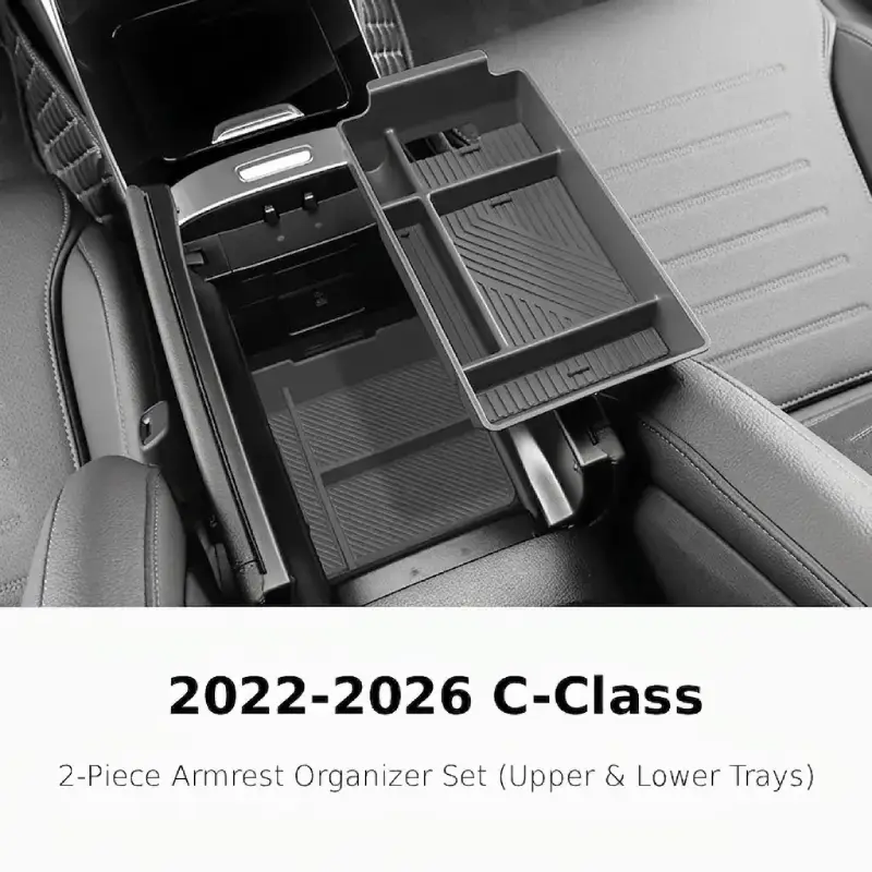 Asign Silicone Center Console Storage Box For 22-26 C-Class W206 / 24-26 E-Class W214 / 23-26 GLC X254