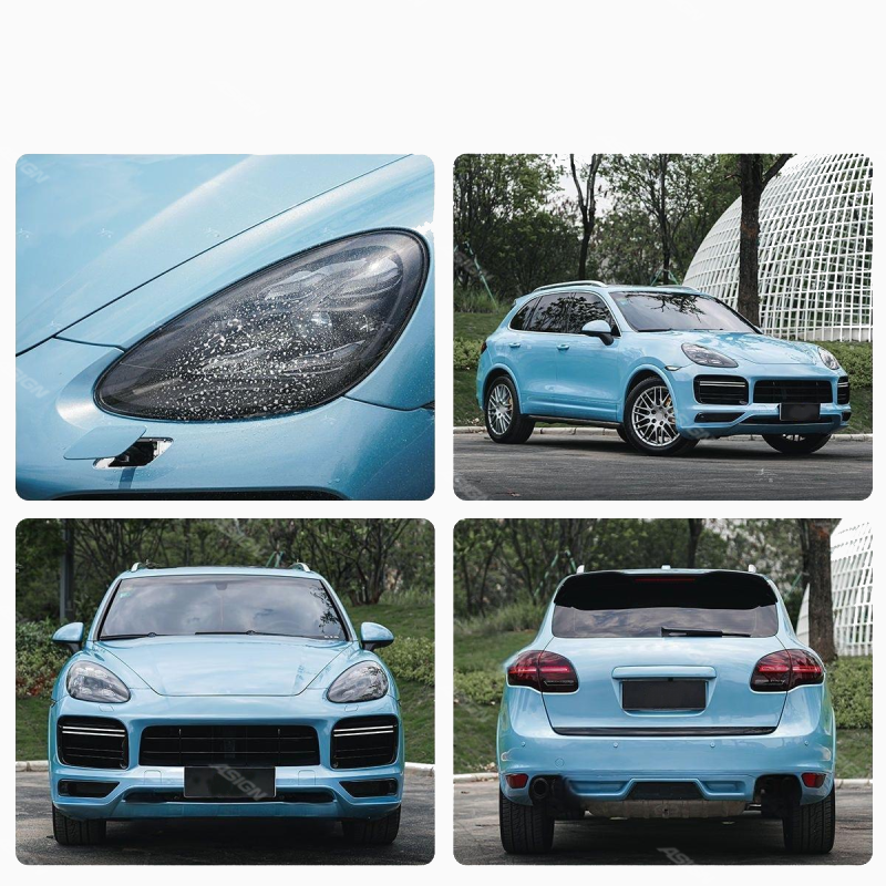 Asign — 2011-2014 for Porsche Cayenne 958.1 Upgrade Sport Design Front Bumper Wheel Arches Headlights Fog Lights New 9YA Wheel Bumper