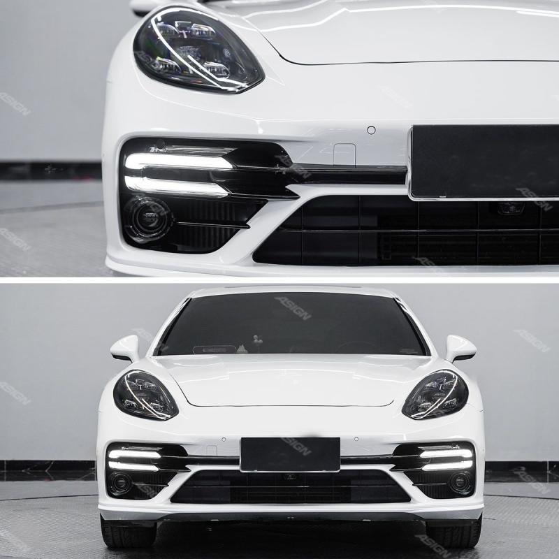 Asign — Upgrade 2010-2016 for Porsche Panamera 970 with 971 Matrix LED Headlights and Turbos Bumper Body Kit Car Bumpers for 970.2