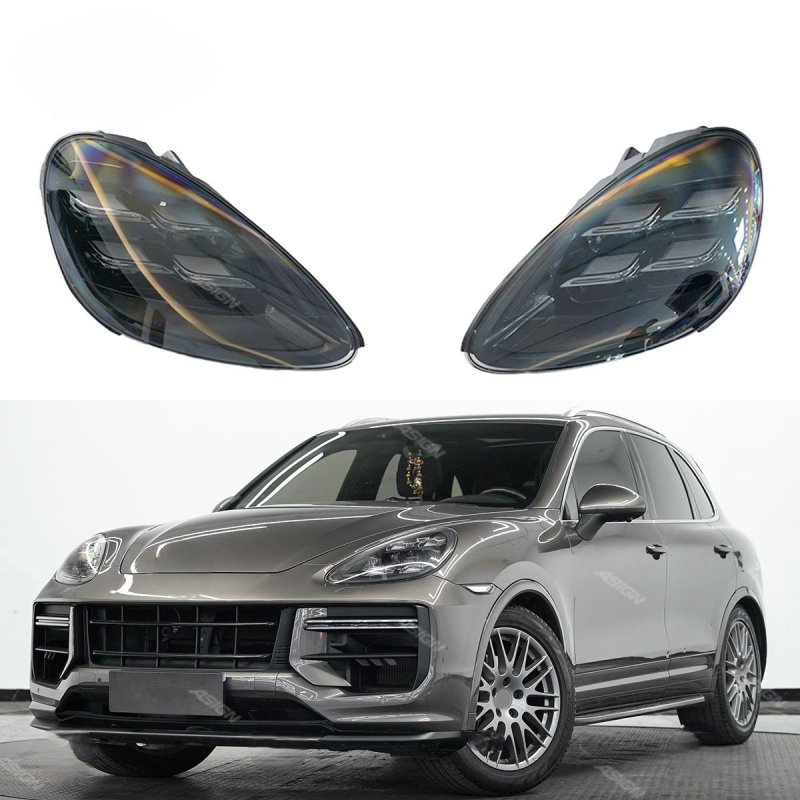 Asign — For Porsche Cayenne 2024 Turbo Bodykit Upgrade 958.1 to 9Y0.2 Car Bumpers Trunk Lid Headlights Bodykit