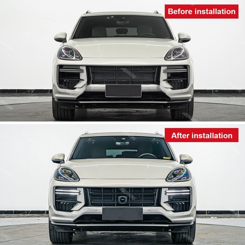 Asign - 2019-2023 for Porsche for Cayenne GTS LED Matrix Headlamps Original White Stripes with 12V Auto Lighting Systems New Condition