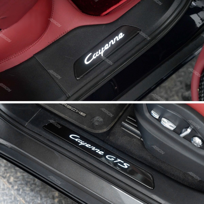 Asign - Door Sill with Light Car Accessories Car Parts Car Interior Accessory for 2018-2024 Cayenne