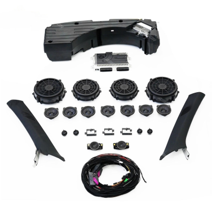 Asign - Ambient Light Interior Atmosphere Light 4 Doors Speaker Lamp LED Speaker Cover for Porsche Cayenne 2018-2023