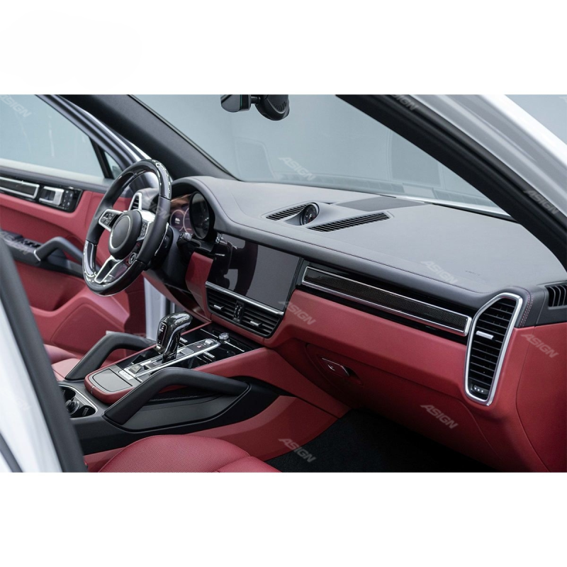 Asign - 2018-2023 for Cayenne 9Y0 9YA E3 Carbon Fiber Interior Upgrade New Condition Door and Instrument Panel