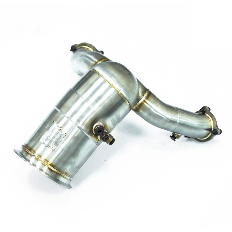 Asign - Upgrade JBOM Exhaust Downpipe for Porsche Cayenne COUPE 3.0T 2018-2023 Straight Stainless Steel 1.5mm Thick Smooth Finish