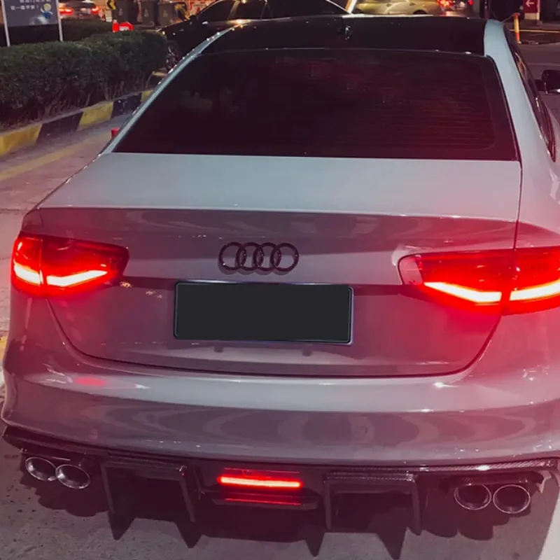 Asign Genuine Carbon Fiber Replacement Rear Diffuser / Rear Lip for Audi A4 / S4 Sedan (Multi-Gen Fitment | 2009-2024)