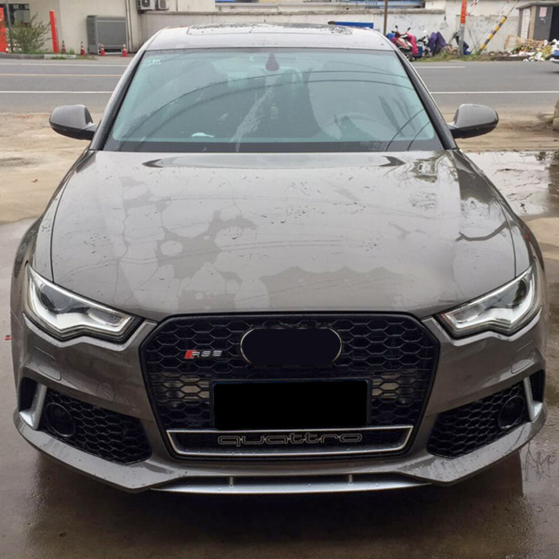 2012-2015 Audi RS6 Front Bumper For A6/S6 C7 Body Kits C7 To C7.5 Bumper With Honeycomb Grille Front Lip | RS6 Bumper