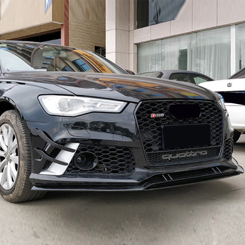 2012-2015 Audi RS6 Front Bumper For A6/S6 C7 Body Kits C7 To C7.5 Bumper With Honeycomb Grille Front Lip | RS6 Bumper