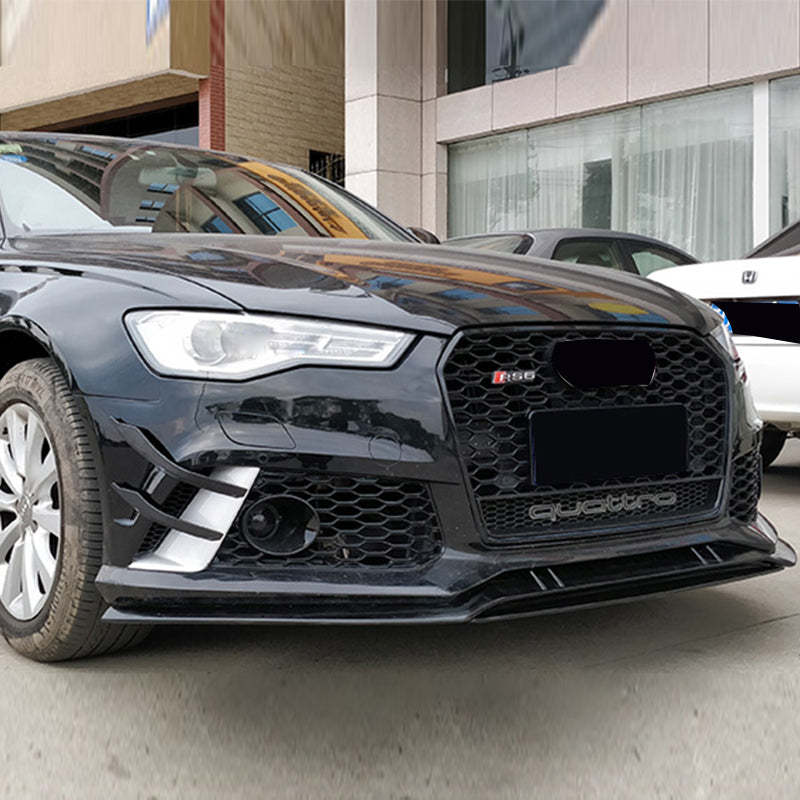 2012-2015 Audi RS6 Front Bumper For A6/S6 C7 Body Kits C7 To C7.5 Bumper With Honeycomb Grille Front Lip | RS6 Bumper