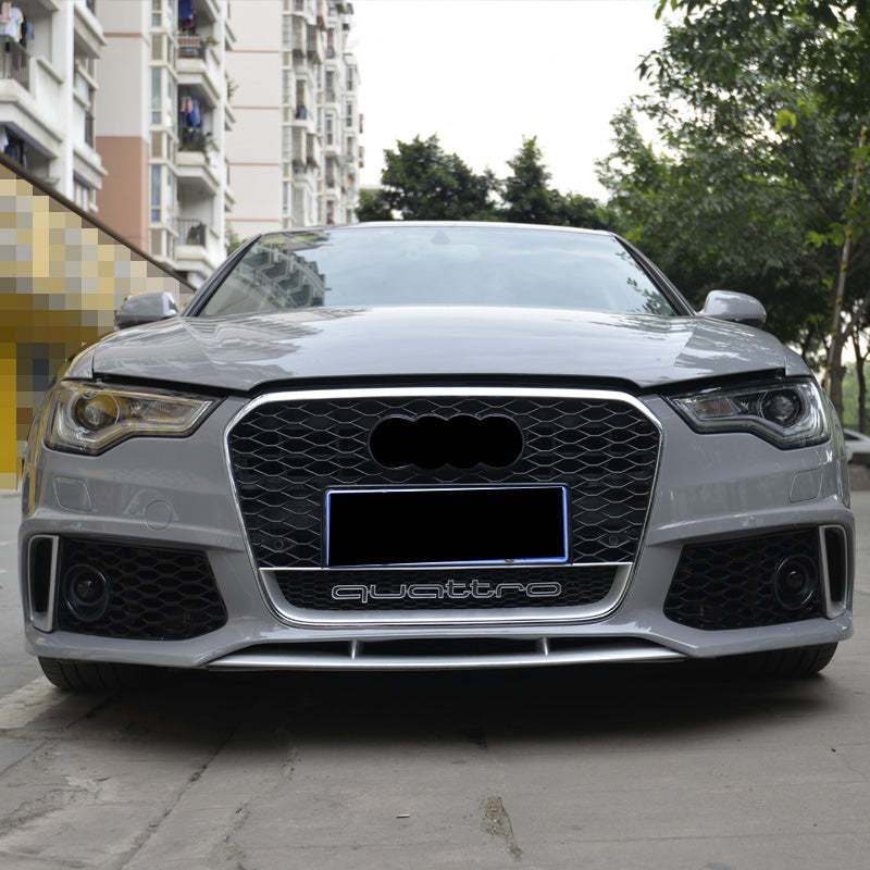 2012-2015 Audi RS6 Front Bumper For A6/S6 C7 Body Kits C7 To C7.5 Bumper With Honeycomb Grille Front Lip | RS6 Bumper
