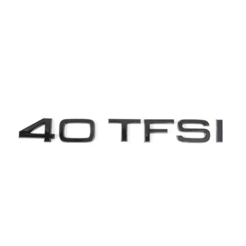 Asign Audi Blackout Rear Emblem Replacement Black Audi Lettering Badge For All Models - A3 to A8 S3 to S8 Q3 Q5 Q7 SQ RS